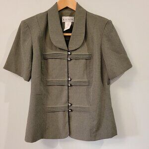 VTG 80s Miss Dorby Tweed Short Sleeve Blazer